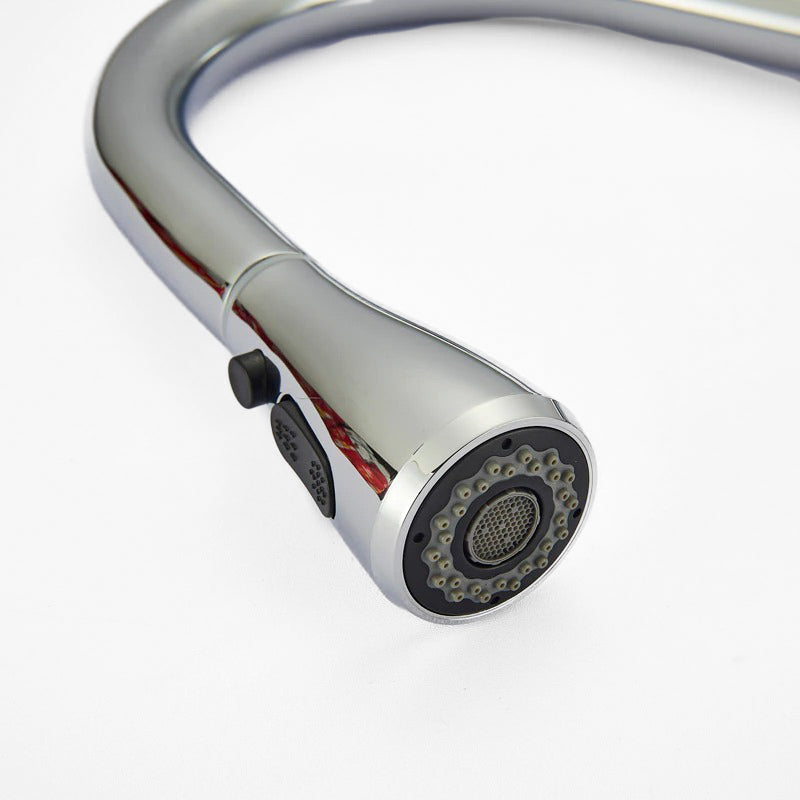 NovaFlow Robinet Mitigeur Cuisine Chromé avec Douchette et Col de Cygne