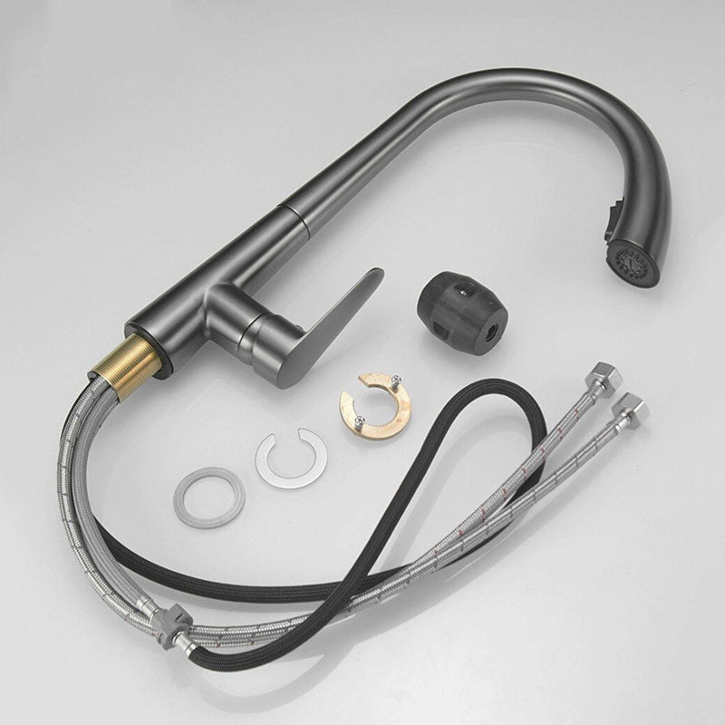 AquaNova Mitigeur Cuisine Col de Cygne avec Douchette – Anthracite