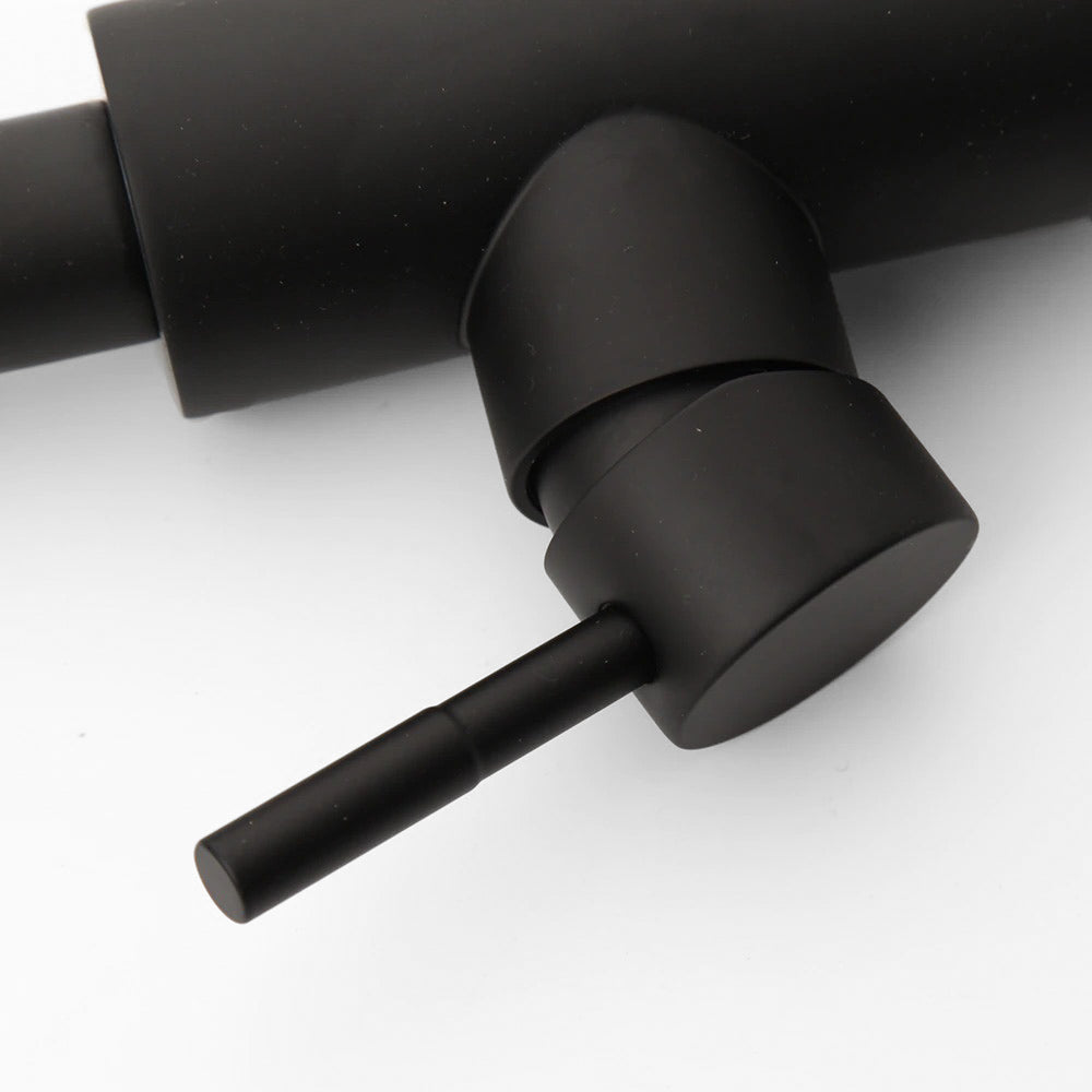 Robinet mitigeur de cuisine noir avec douchette extractible – édition premium