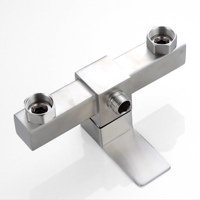 Robinet mitigeur douche en acier inox – sortie basse