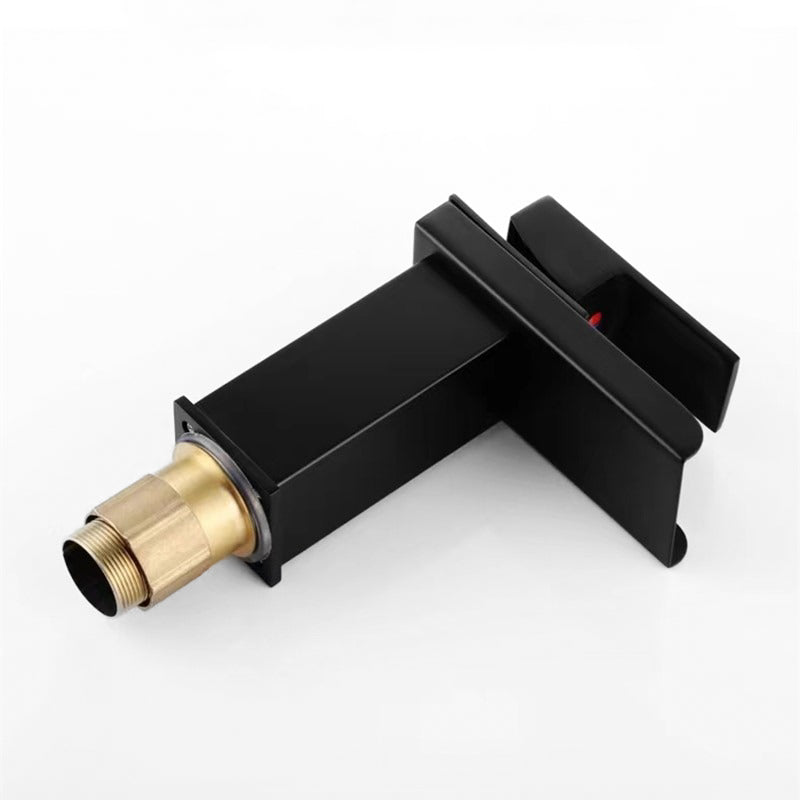 Robinet mitigeur lavabo cascade noir – design premium