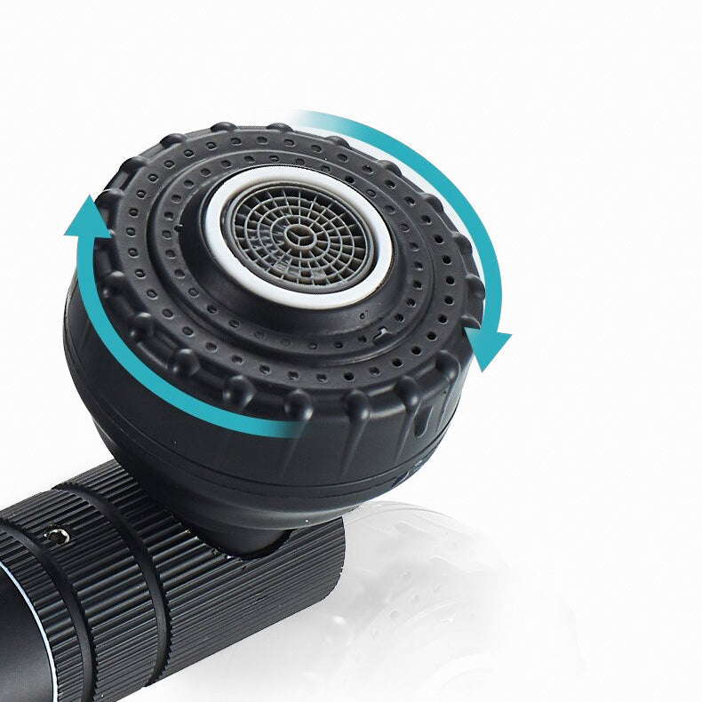 NoirRotatif Pro – Robinet mitigeur lavabo noir rotatif