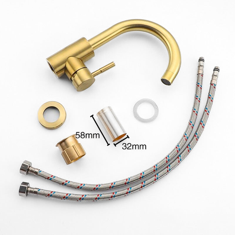 Robinet mitigeur lavabo doré — Collection Prestige