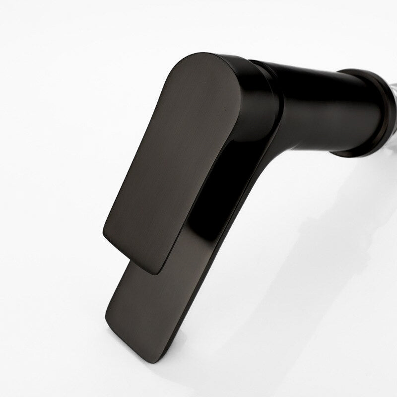 Robinet mitigeur lavabo noir mat — Édition Luxe