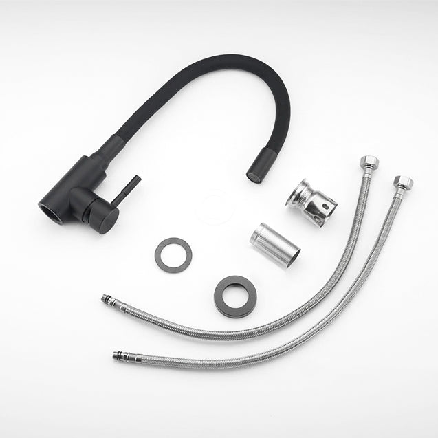 LuxaLine Robinet mitigeur vasque haut noir mat