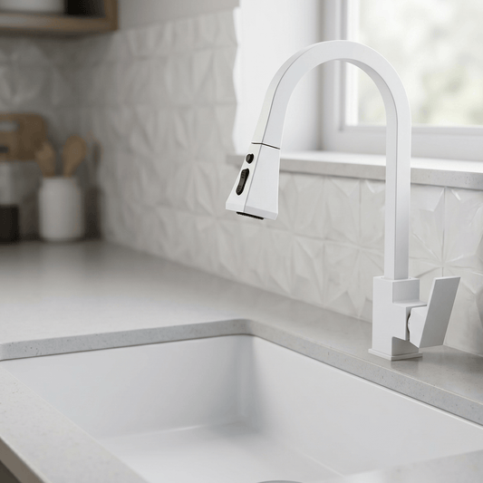 Mitigeur Cuisine Blanc NovaLine
