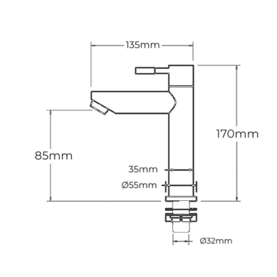 Mitigeur Lavabo Doré Olly