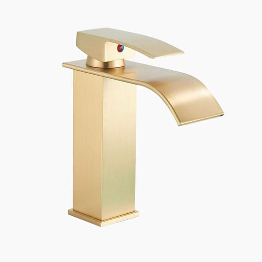 Mitigeur Lavabo Cascade Doré