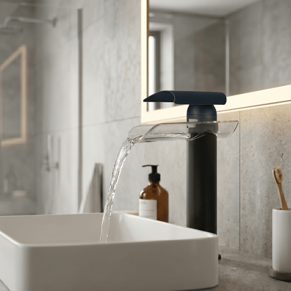 Mitigeur Lavabo Cascade Noir