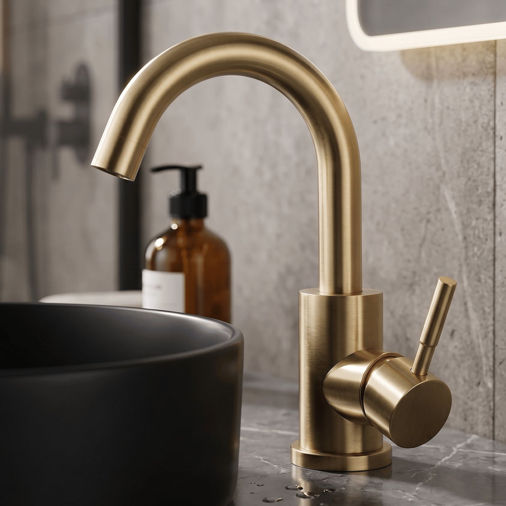 Mitigeur Lavabo Doré Prestige