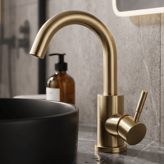 Mitigeur Lavabo Doré Prestige