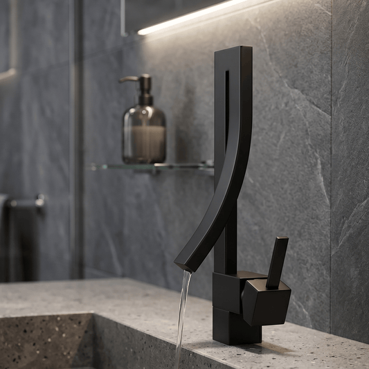 Mitigeur Lavabo Noir Luxe