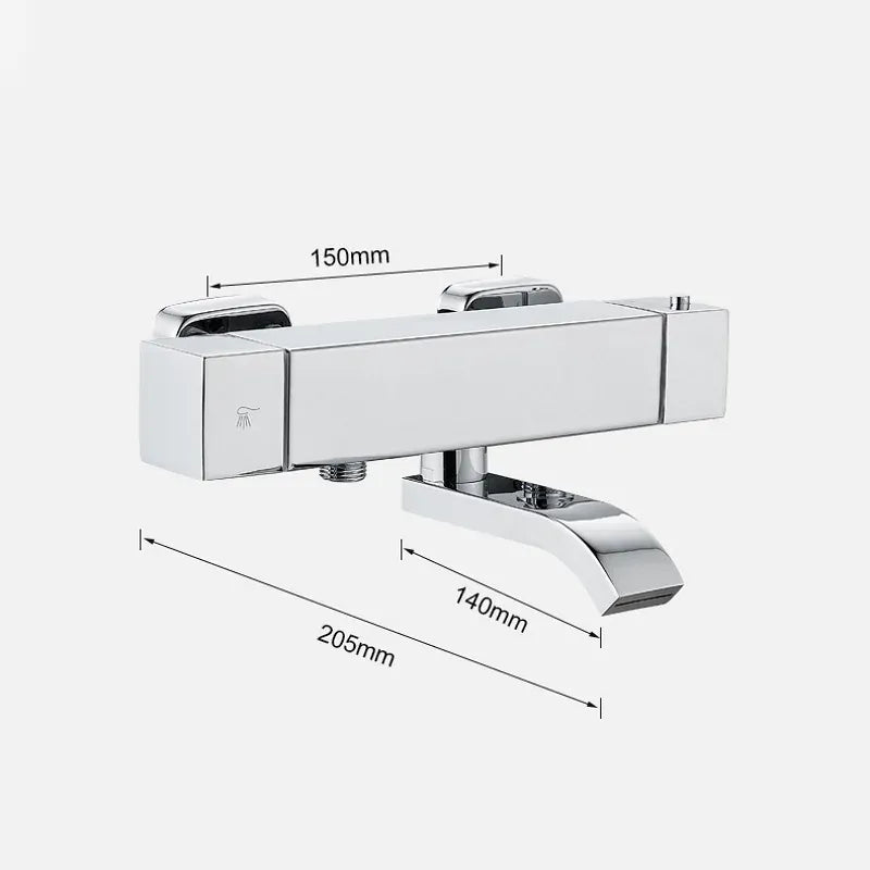 Mitigeur Thermostatique Baignoire Noir