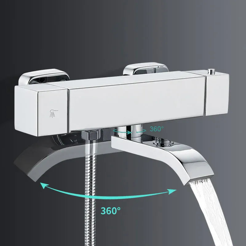 Mitigeur Thermostatique Baignoire Noir