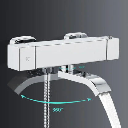 Mitigeur Thermostatique Baignoire Noir
