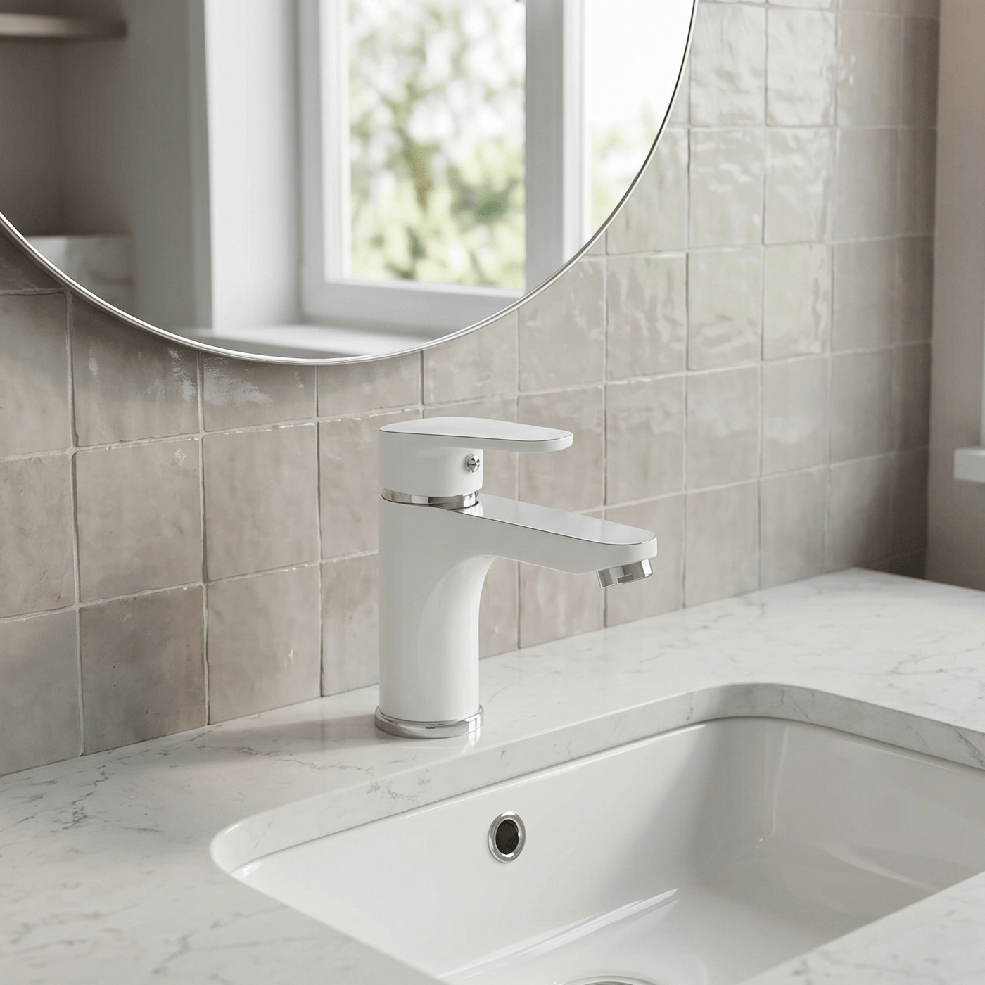 Mitigeur Lavabo Elly Blanc
