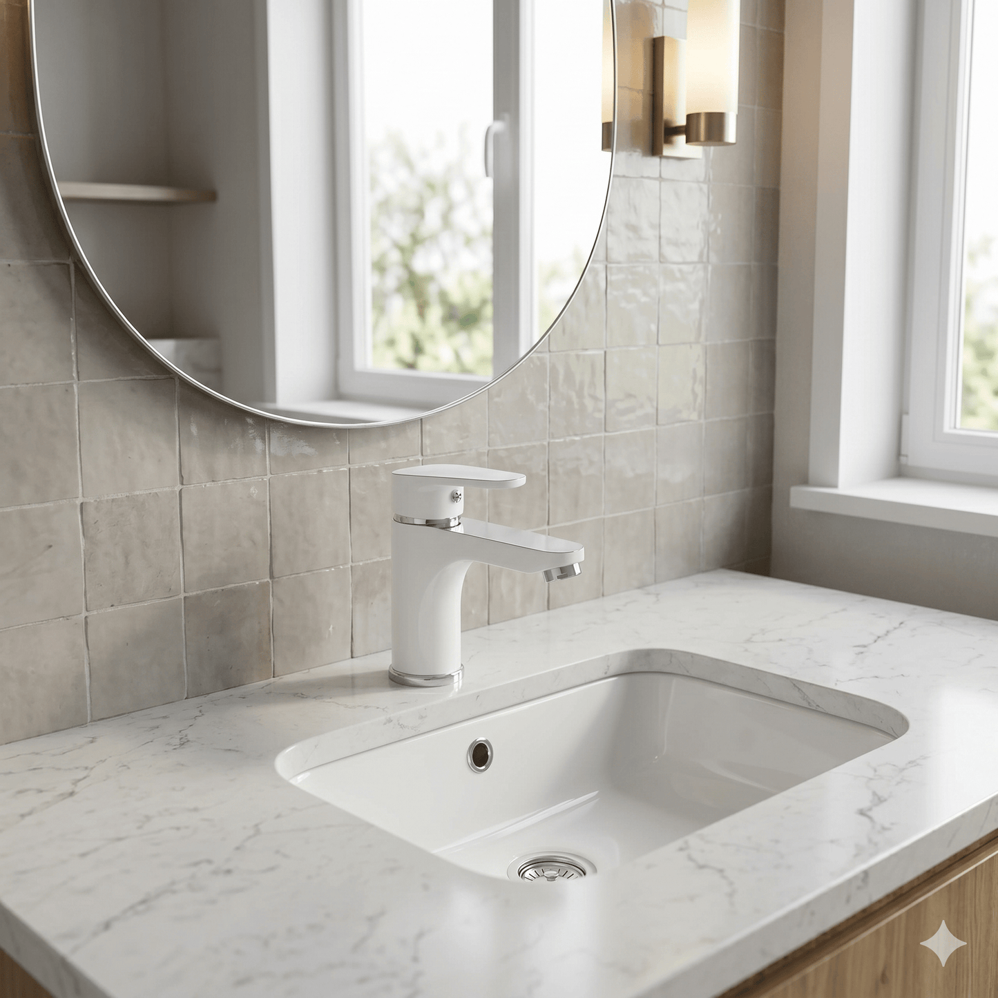 Mitigeur Lavabo Elly Blanc