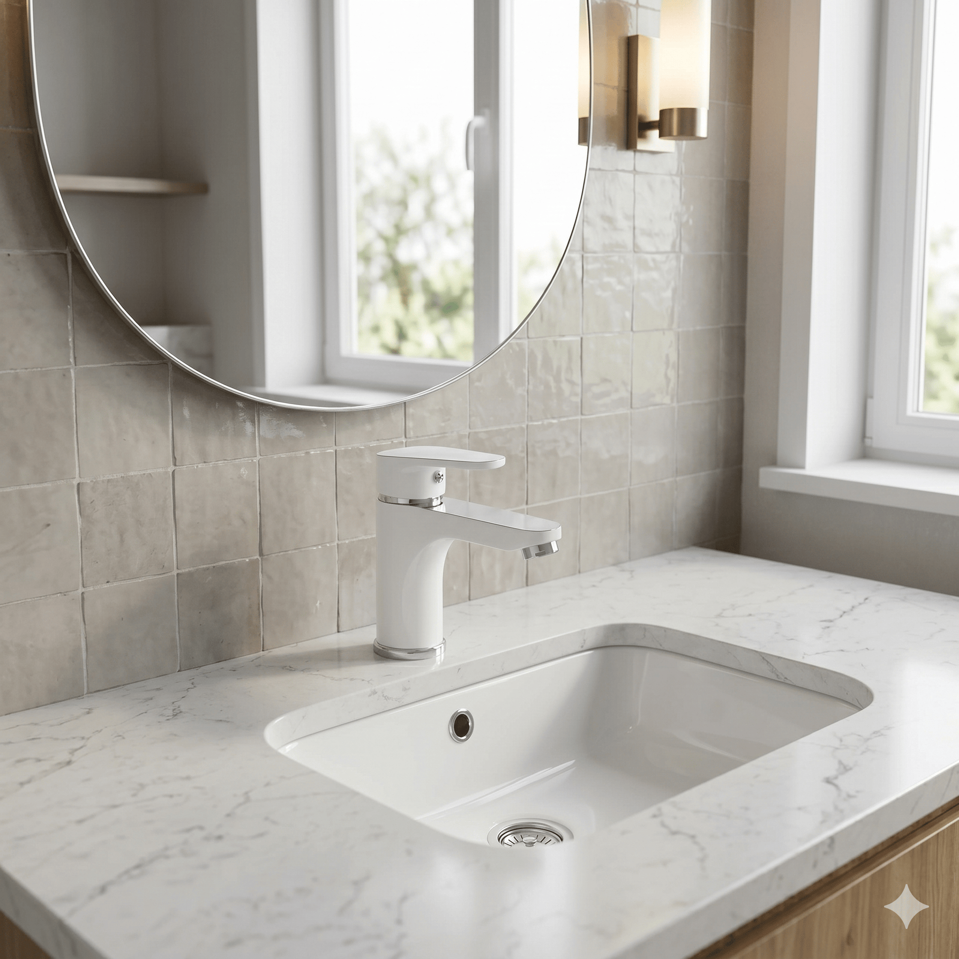 Mitigeur Lavabo Elly Blanc