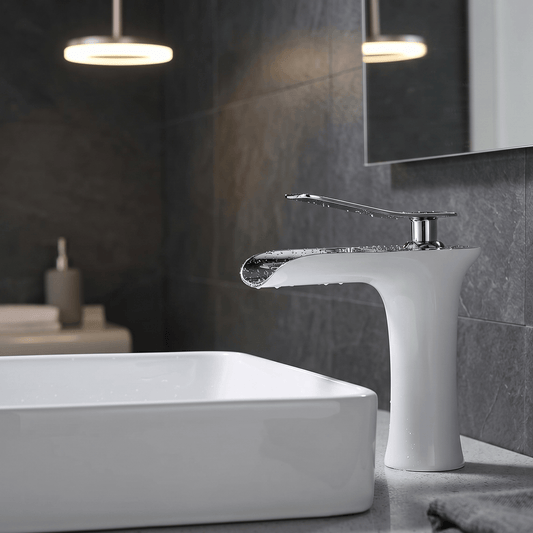 Robinet Mitigeur Cascade Blanc
