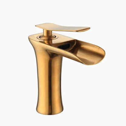 Mitigeur Lavabo Cascade Doré