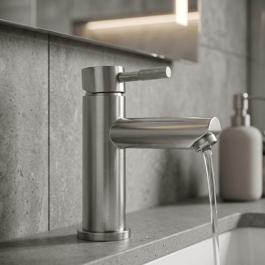 Mitigeur Lavabo Acier Olly