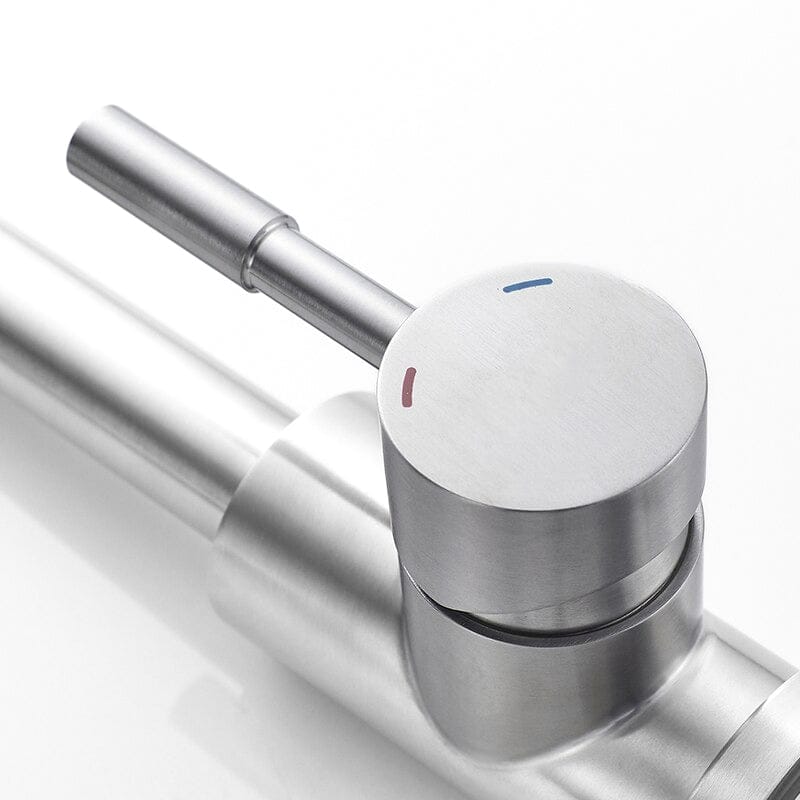 Mitigeur Lavabo Acier Premium