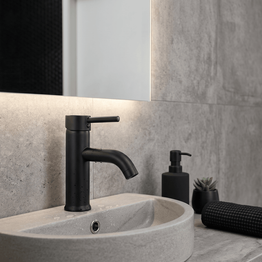 Mitigeur Lavabo Noir Mat