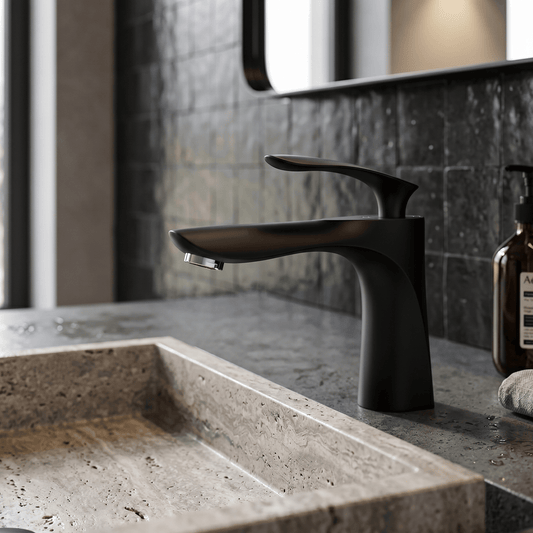 Mitigeur Lavabo Noir Mat