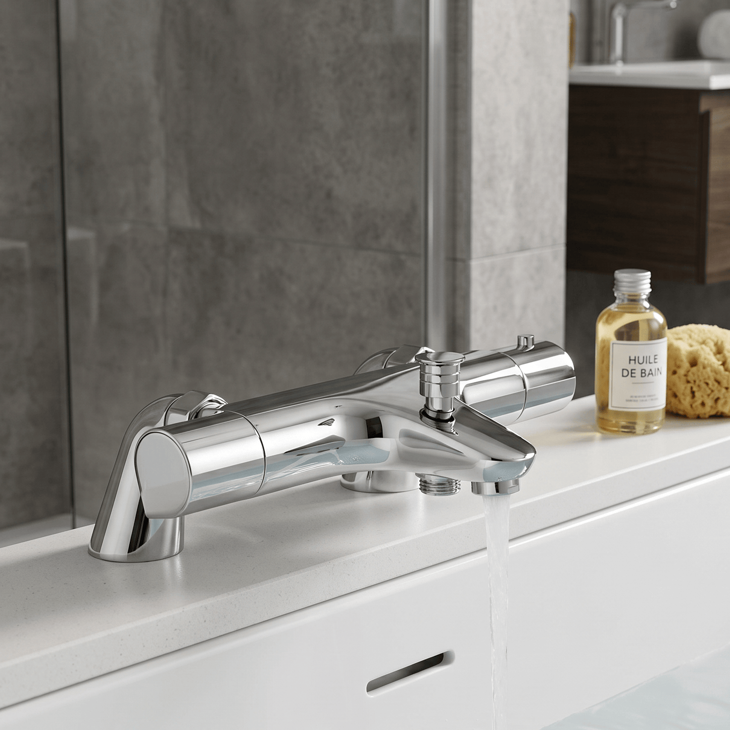Mitigeur Thermostatique Baignoire Chrome