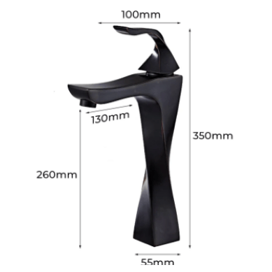 Mitigeur Vasque Noir Antique