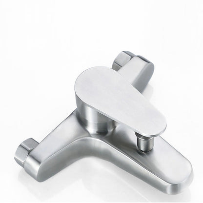 Robinet mitigeur baignoire en acier brossé – Signature