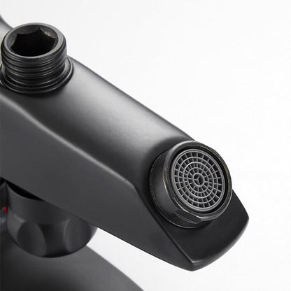 Robinet mitigeur baignoire monotrou noir — Collection Signature