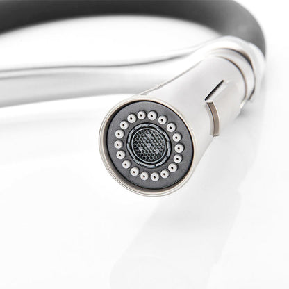 ChefLine Robinet Mitigeur Cuisine avec Douchette Flexible – Col de Cygne en Acier