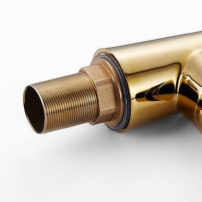 Robinet Mitigeur Cuisine avec Douchette Flexible – Col de Cygne Doré, Édition Luxe