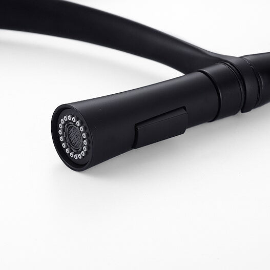 Mitigeur Cuisine Noir Pro – Douchette Flexible et Col de Cygne