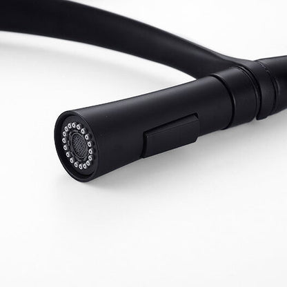 Mitigeur Cuisine Noir Pro – Douchette Flexible et Col de Cygne