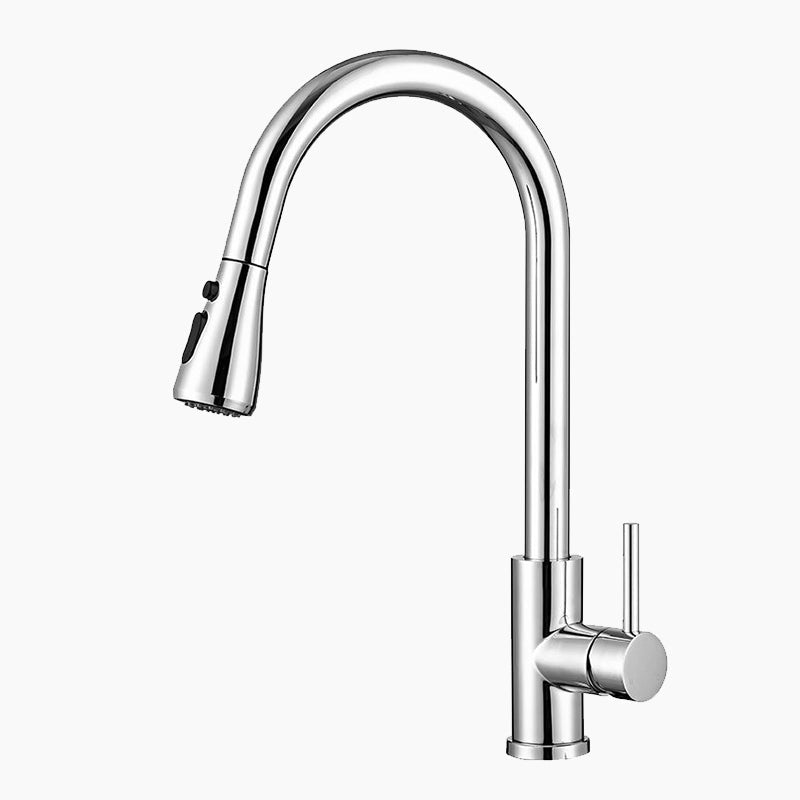 robinet-mitigeur-cuisine-avec-douchette-col-de-cygne-chrome