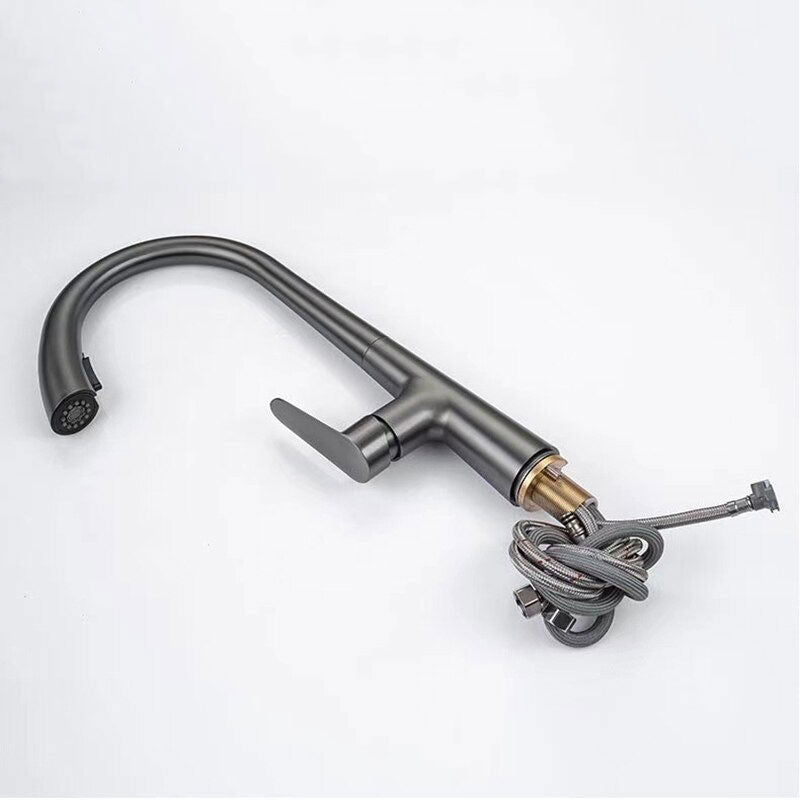 AquaNova Mitigeur Cuisine Col de Cygne avec Douchette – Anthracite