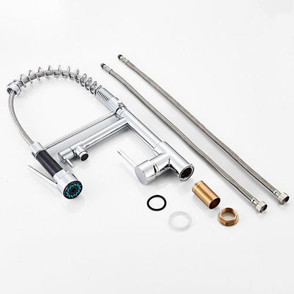 Robinet Mitigeur Cuisine Pro avec Douchette Flexible et Bec Chromé