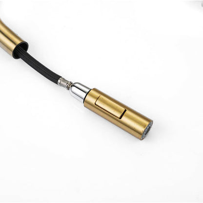 NovaLux Robinet mitigeur cuisine avec douchette extractible et col de cygne doré