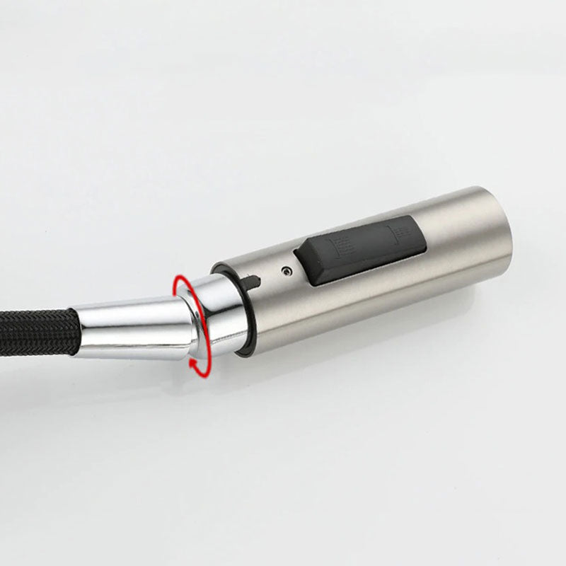 Mitigeur de cuisine Col de Cygne Brossé avec Douchette Extractible – Édition Signature