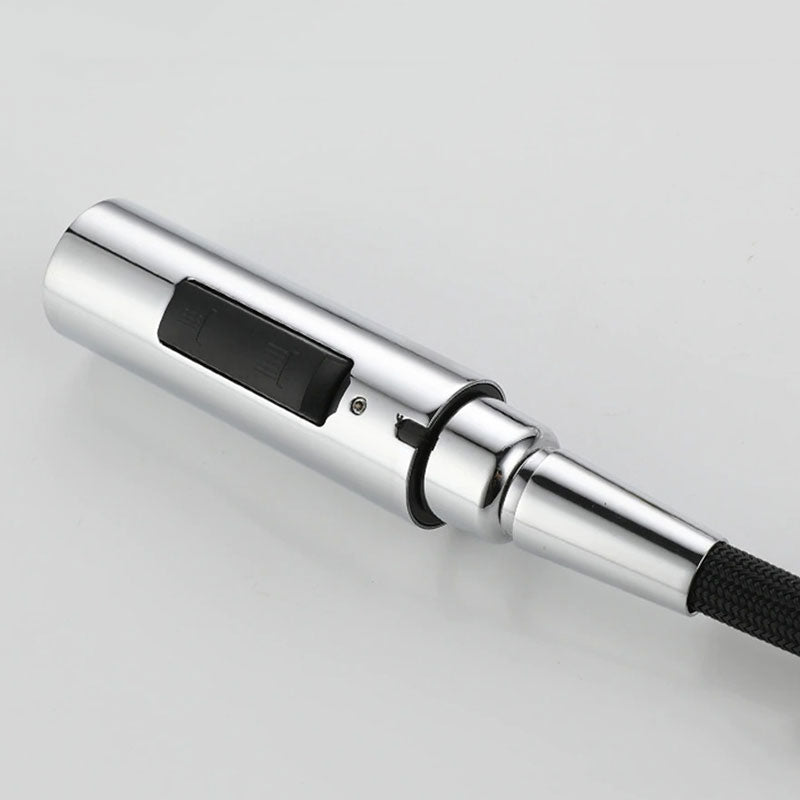 AquaNova Robinet Mitigeur Cuisine avec Douchette Extractible – Col de Cygne Chromé