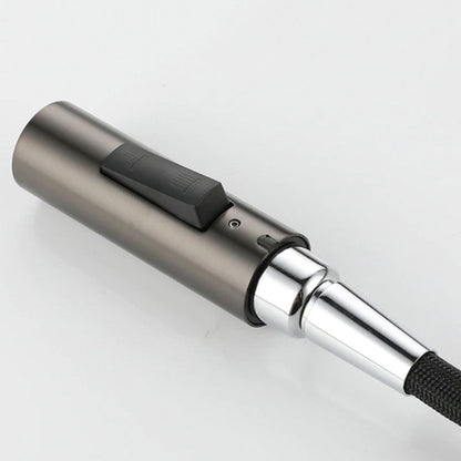 Robinet mitigeur cuisine premium avec douchette extractible et col de cygne – Anthracite