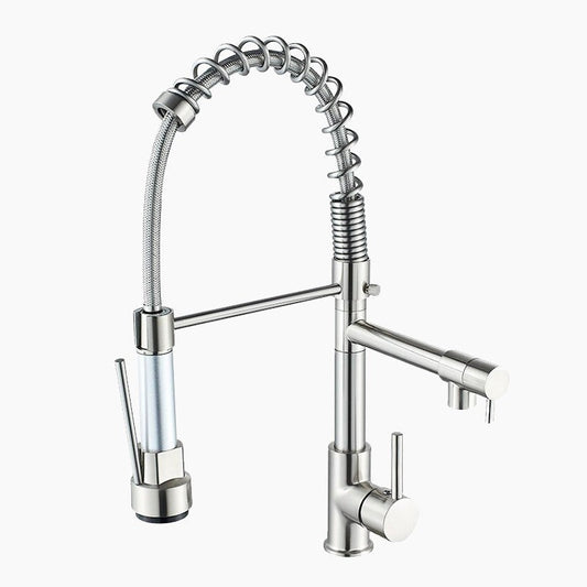 robinet-mitigeur-cuisine-avec-douchette-flexible-et-bec-acier