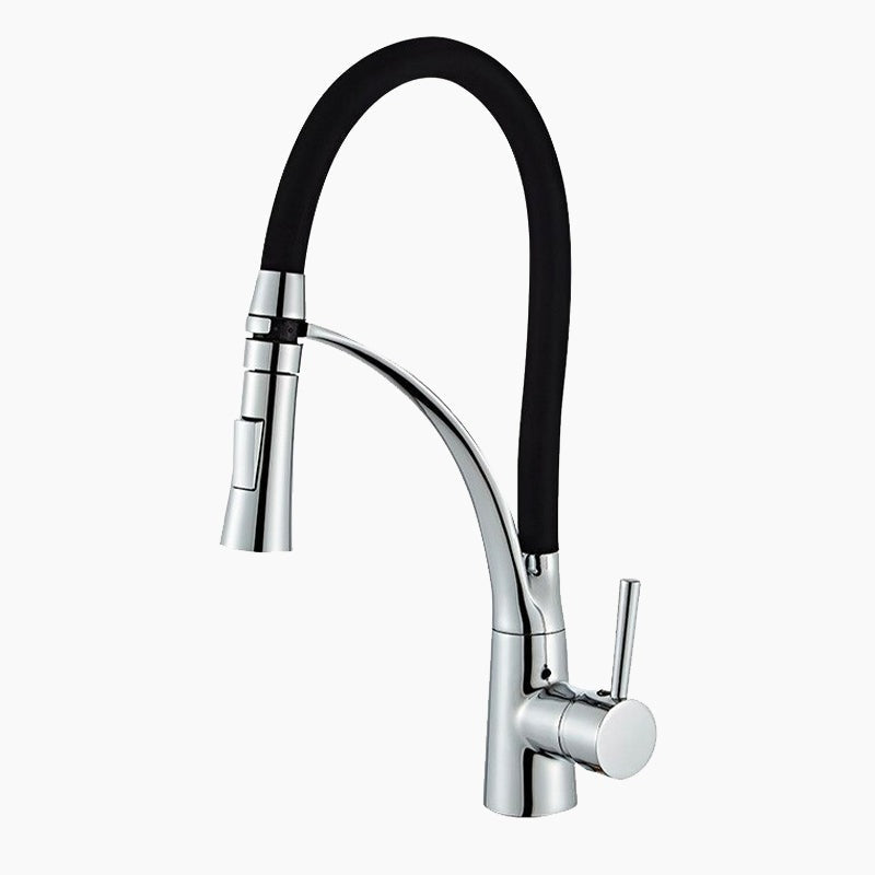 robinet-mitigeur-cuisine-avec-douchette-flexible-col-de-cygne-chrome
