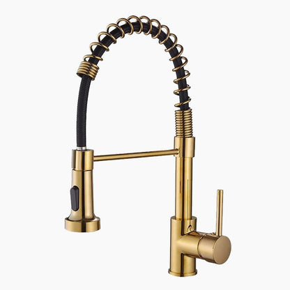 robinet-mitigeur-cuisine-avec-douchette-flexible-dore