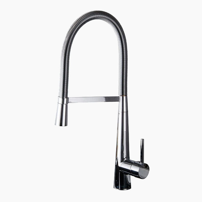robinet-mitigeur-cuisine-avec-douchette-ressort-col-de-cygne-chrome