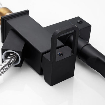 Robinet Mitigeur Cuisine Pro avec Douchette Séparée et Bec Noir