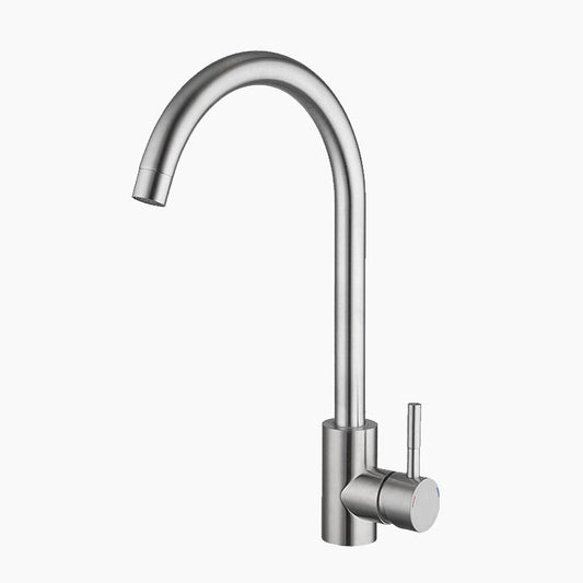 robinet-mitigeur-cuisine-col-de-cygne-acier