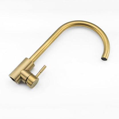 AquaLuxe: Mitigeur Cuisine Col de Cygne Doré